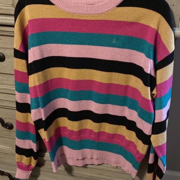 Nine West Striped Sweater - Picture 1 of 1